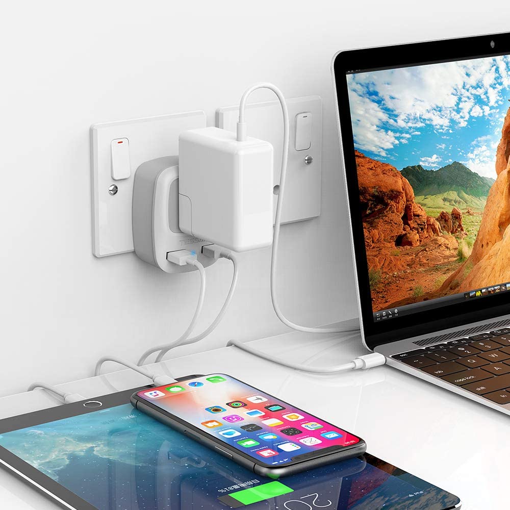 US To South Africa Travel Plug Adapter with 2 USB(Type M Plug)