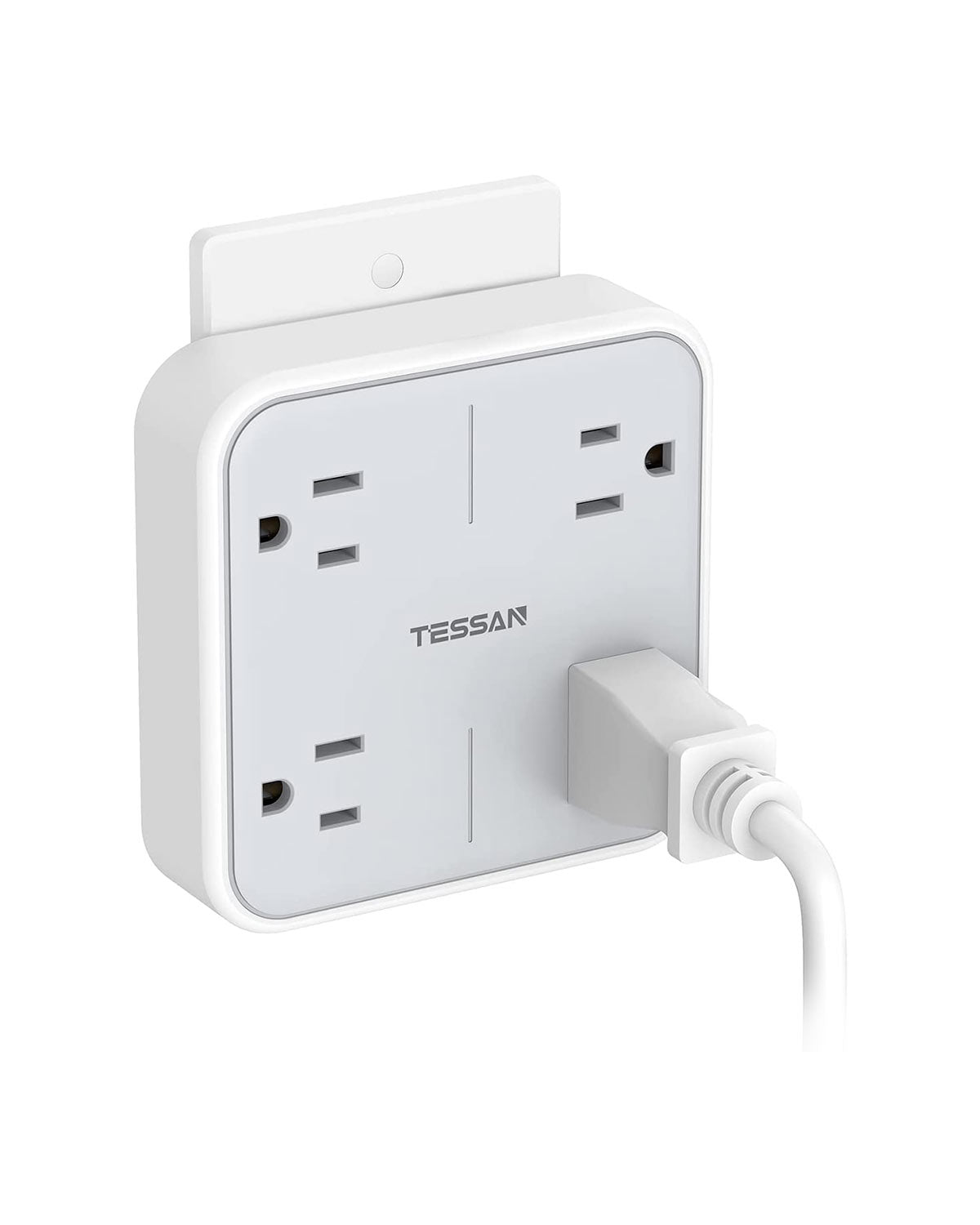 TESSAN Widely Spaced Outlet Extender with 4 Electrical Outlets, 4 in 1 Multi Plug Outlet